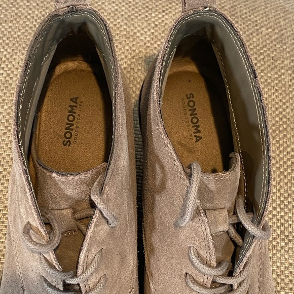 SONOMA Suede Wedge Booties-8 - Picture 6 of 7